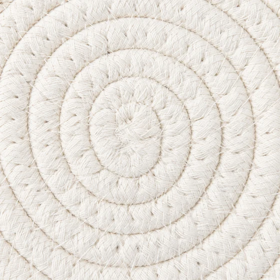 Round Rope Coasters, 15 cm, Sets of 2, 4 or 6 — Weave detail