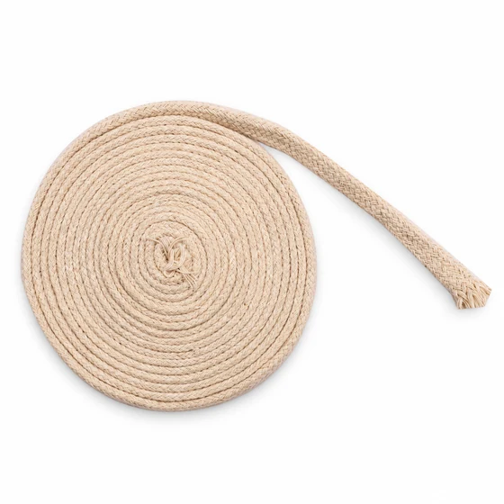 8 mm Beige Narrow Woven Trim Tape — Sample coil