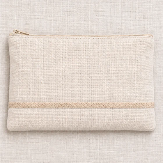 8 mm Beige Narrow Woven Trim Tape — Pouch border idea