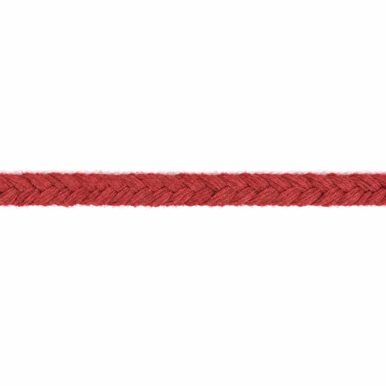 6 mm Brick Red Chevron Choti Braided Trim — Material close-up