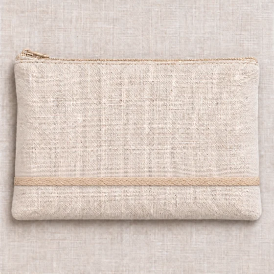 8 mm Beige Rounded Choti Braided Trim — Pouch border idea