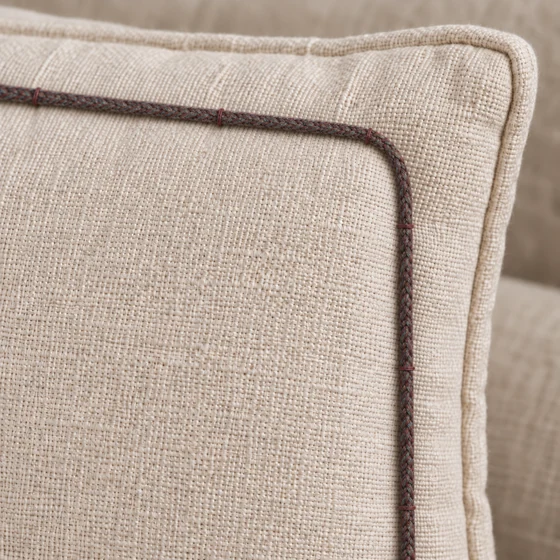 6 mm Burgundy and Grey Marl Decorative Braided Cord — Cushion border idea