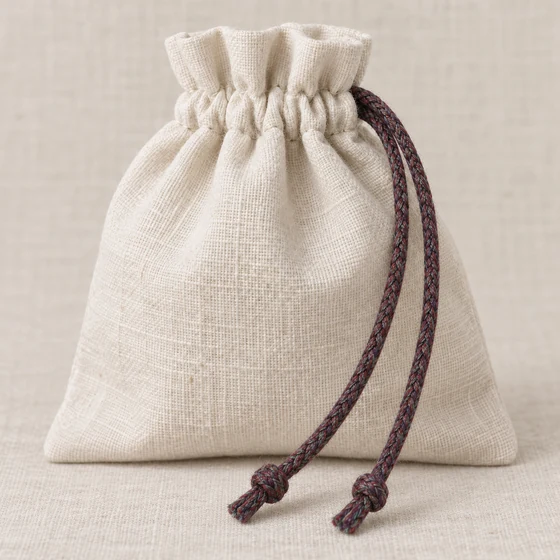6 mm Burgundy and Grey Marl Decorative Braided Cord — Drawstring pouch idea