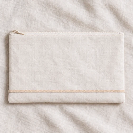 5 mm Beige Flat Choti Braided Trim — Pouch border idea