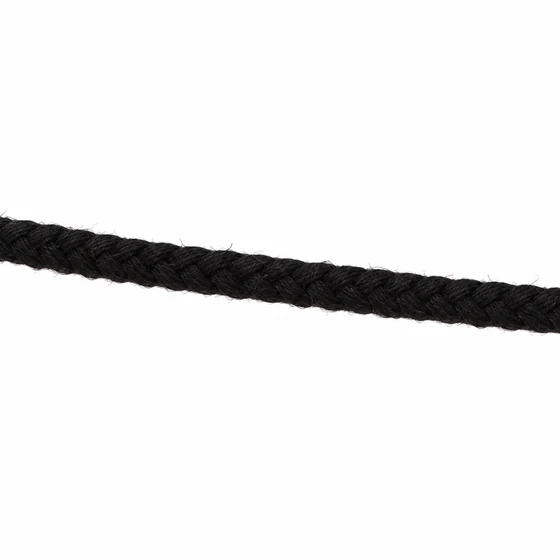 3 mm Black Narrow Choti Braided Trim — Material close-up