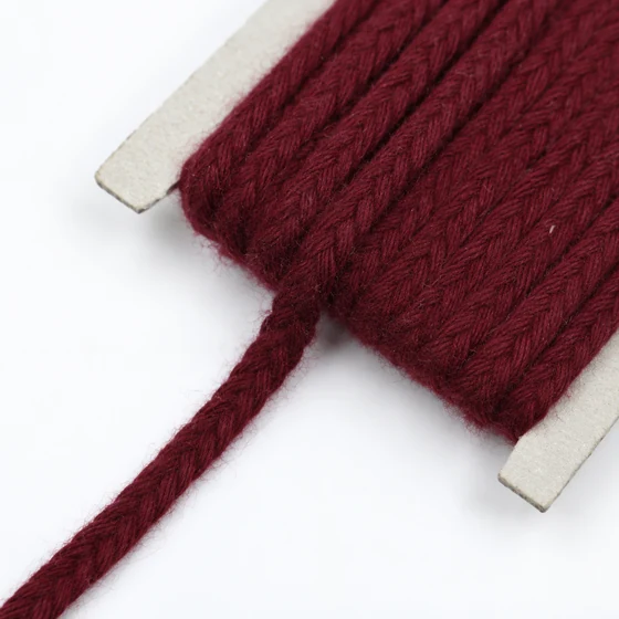 Burgundy Maroon Brushed Choti Braided Trim — Packing detail