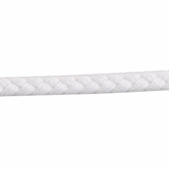 4 mm Bright White Chevron Choti Braided Trim — Material close-up