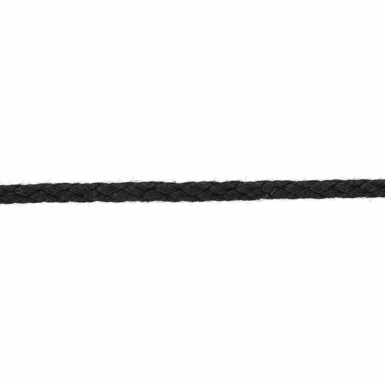 2 mm Black Slim Rounded Choti Braided Trim — Material close-up