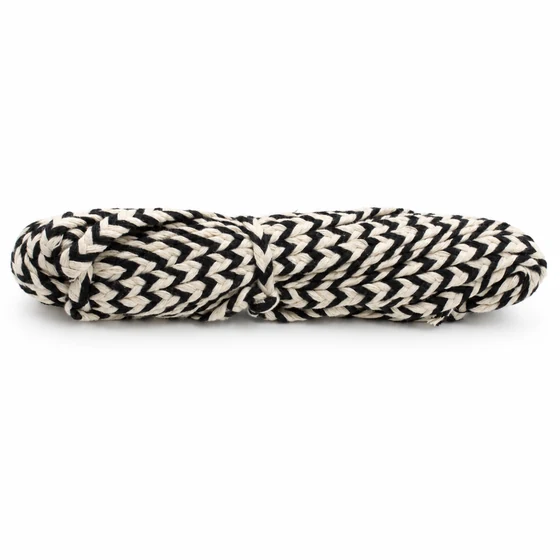 8 mm Black and White Chevron Chunky Choti Braided Trim — Alternate bundle