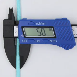Aqua Round Braided Cord sample, design MT-8A2B397D, view 4