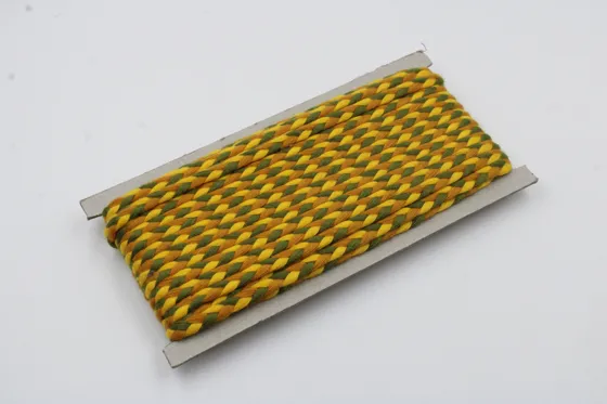 Army Green, Orange and Yellow Choti Braid