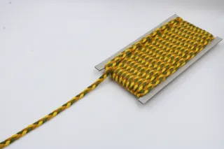 Army Green, Orange and Yellow Choti Braid sample, design MT-440BD834, view 3