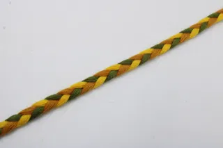 Army Green, Orange and Yellow Choti Braid sample, design MT-440BD834, view 5