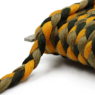 Army Green, Yellow and Near-Black Choti Braid sample, design MT-17C5807E, view 6