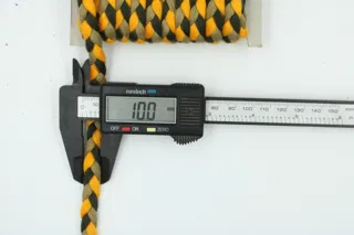 Army Green, Yellow and Near-Black Choti Braid sample, design MT-17C5807E, view 7