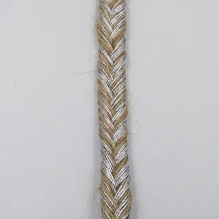 Beige and Silver Tone Flat Choti Braid sample, design MT-AF4E4405, view 3