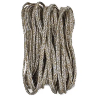 Beige and Silver Tone Flat Choti Braid sample, design MT-AF4E4405, view 5