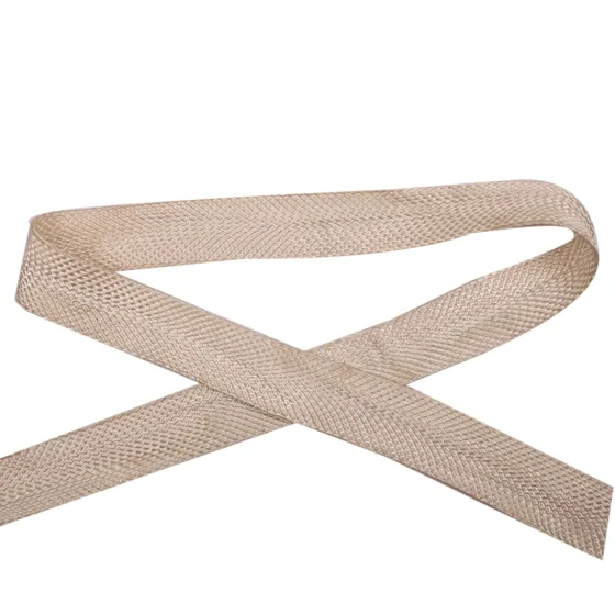 Beige and Sand Chevron Flat Trim