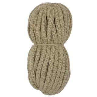 Sand Beige Open-Stitch Chunky Covered Cord sample, design MT-E296A4FC, view 10