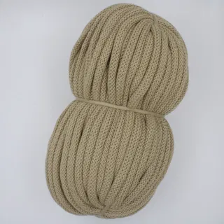 Sand Beige Open-Stitch Chunky Covered Cord sample, design MT-E296A4FC, view 6