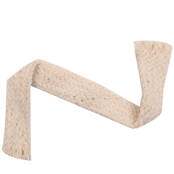 Natural Beige Herringbone Braided Trim