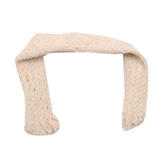 Natural Beige Herringbone Braided Trim sample, design MT-786480FD, view 2