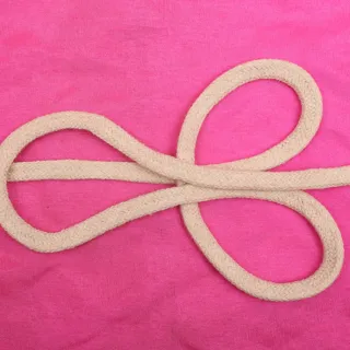 Beige Narrow Woven Trim Tape sample, design MT-0838612D, view 4
