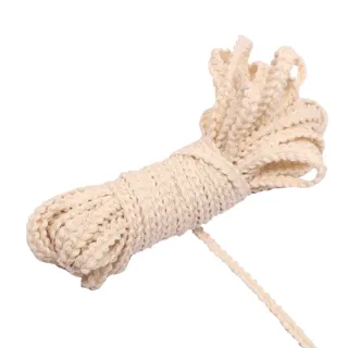 Pale Beige Picot Edge Braided Trim for Sewing sample, design MT-4B05A03F, view 2