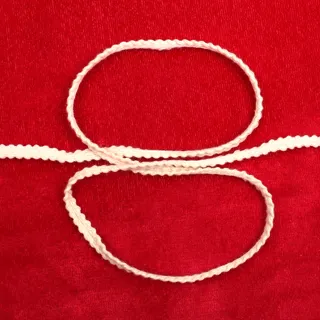 Pale Beige Picot Edge Braided Trim for Sewing sample, design MT-4B05A03F, view 4