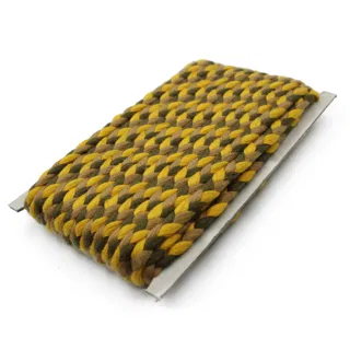 Beige, Yellow and Olive Green Choti Braid sample, design MT-1E99C677, view 5