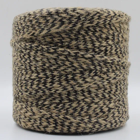 Black, Beige and Tan Chevron Braided Cord
