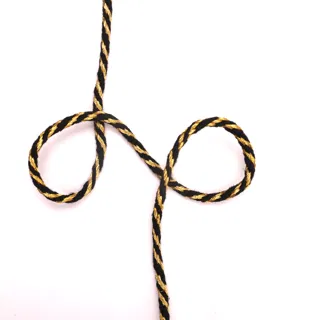 Black and Gold Metallic Spiral Cord sample, design MT-0B89185A, view 2