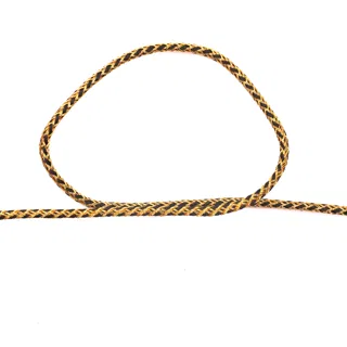 Black and Mustard Gold Speckled Braided Cord sample, design MT-ED6CAD2C, view 2