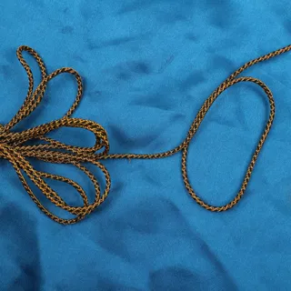Black and Mustard Gold Speckled Braided Cord sample, design MT-ED6CAD2C, view 4