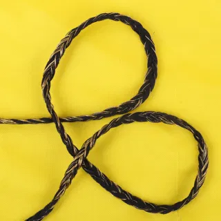 Navy-Black and Gold Herringbone Choti Braid sample, design MT-5E48F680, view 4
