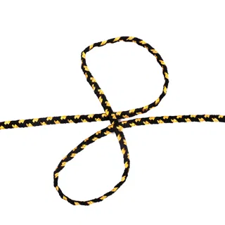 Black Fine Choti Braid with Gold Flecks sample, design MT-C92BBE12, view 2