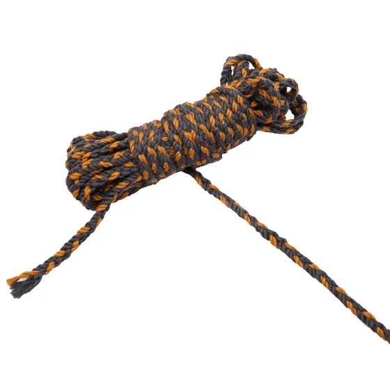 Charcoal Black and Mustard Gold Choti Braid
