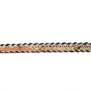 Black and Gold Metallic Chevron Braid Trim sample, design MT-DB2F67E3, view 2