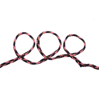 Pink, Dark Navy and Olive Green Choti Braid sample, design MT-71EBFC02, view 2