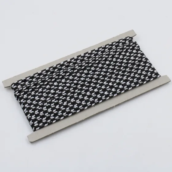 Black Choti Braid with White Arrow Marks