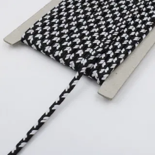 Black Choti Braid with White Arrow Marks sample, design MT-4D347F2C, view 5