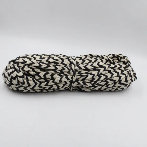 Black and White Chevron Chunky Choti Braid