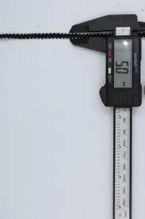 Black and White Narrow Khajuri Braided Trim sample, design MT-0755008F, view 4