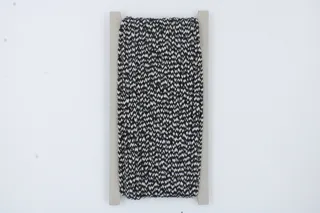 Black and White Braided Cord, Zigzag Pattern sample, design MT-ECC742DE, view 2