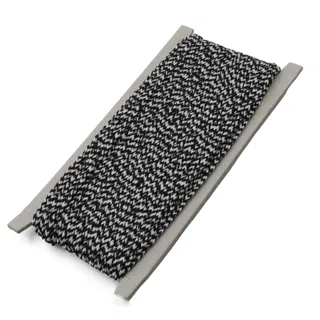 Black and White Braided Cord, Zigzag Pattern sample, design MT-ECC742DE, view 7