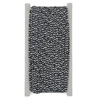 Black and White Braided Cord, Zigzag Pattern sample, design MT-ECC742DE, view 8