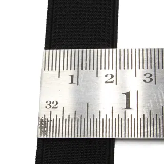 Black and White Woven Elastic, Pair of Rolls sample, design MT-90F780DE, view 21