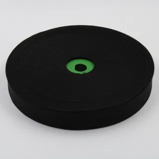 Black and White Woven Elastic, Pair of Rolls sample, design MT-90F780DE, view 22
