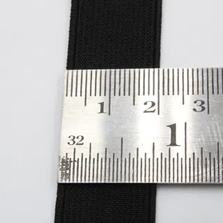 Black and White Woven Elastic, Pair of Rolls sample, design MT-90F780DE, view 27