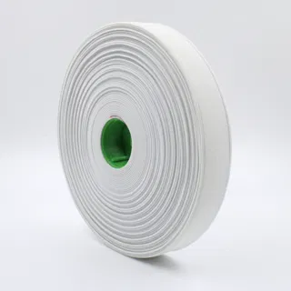 Black and White Woven Elastic, Pair of Rolls sample, design MT-90F780DE, view 7